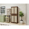 VYNXARIA Stylish 4-Door Storage Cabinet with Adjustable Shelves and Drawer - 3 of 4