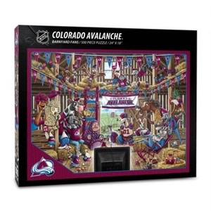 NHL Colorado Avalanche Barnyard Fans 500pc Puzzle: Jigsaw, Animals & Sports Theme - 1 of 3