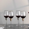 Dinewares Red Wine Glasses with Diamond Rhinestone Accent - 18 oz, 10 Inches Tall - Perfect Glasses for Bride and Groom - 2 of 4