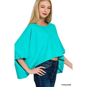 I am a Fashion Junky Zenana Premium Cotton Oversized Round Neck Box T-Shirt - 1 of 3