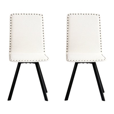 Studded Linen Swivel Set Cream - ACEssentials