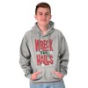 Funny Christmas Wreck The Halls Hoodie Sweatshirt Women Men Brisco Brands - 4 of 4