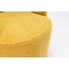 25.6'' Teddy Fabric Barrel Armchair with 360° Swivel, Ergonomic Backrest and Powder Coating Metal Base - 4 of 4