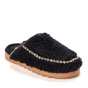 Dearfoams Women's Raven Teddy Scuff Slipper - 1 of 4