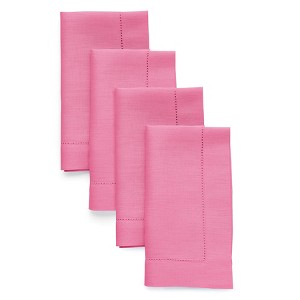 Solino Home Linen Classic Hemstitch Dinner Napkins - 1 of 4