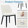 Dining Chairs Set of 2,Upholstered Velvet Dining Room Side Chairs, Chair for Dining Table with Padded Seat and Wood Legs-Modern Dining Chairs - 3 of 4