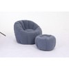 Sapphtopaz Bean Bag Chair with Memory Foam, Ergonomic Couch with Armrest, Bean Bag Chairs for Adults and Kids, Couches for Living Room - 2 of 4