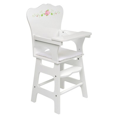 badger basket white rose doll crib