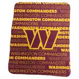 NFL Washington Commanders Classic Fleece Throw Blanket