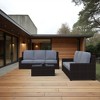 Covers&All Outdoor Seat / Back Cushion Three Seater, Durable Olefin Fabric, 24 in Lx 22 in W x 5 in Thick - 2 of 4