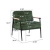 NicBex Accent Chair with Plush Cushion,Arm Chair with Minimalist Metal Frame for Bedroom,Reading Room - 3 of 4