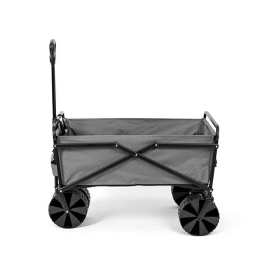 Gray Heavy Duty Steel Frame Collapsible Utility Wagon