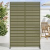 Dovelina Outdoor Freestanding Metal Privacy Screen Decorative Garden Fence - 3 of 4