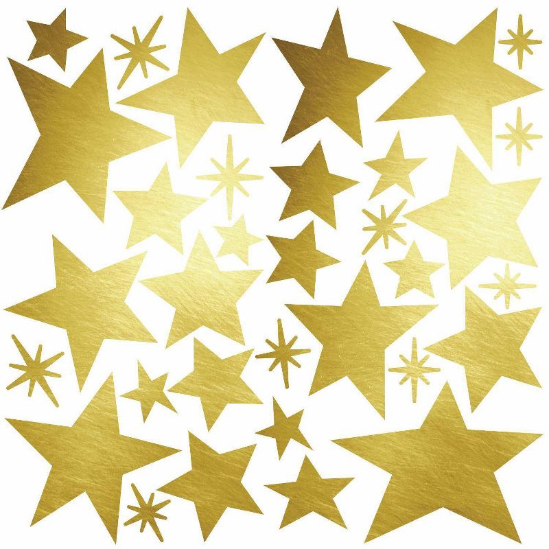 Star Peel and Stick Wall Decal with Foil Gold - RoomMates, 1 of 6