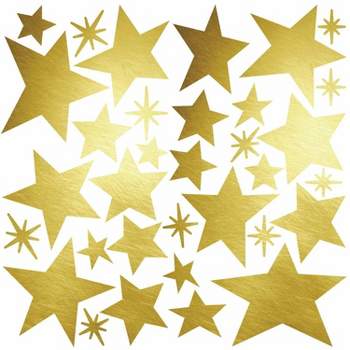 Star Peel and Stick Wall Decal with Foil Gold - RoomMates