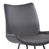 26" Armen Living Coronado Contemporary Counter Height Barstool Gray: Upholstered, Metal Frame, Footrest - 4 of 4