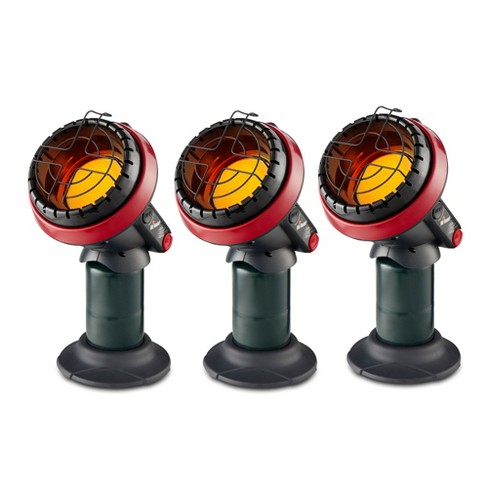 Mr. Heater 3800 Btu Portable Little Buddy Propane Emergency Heater With  Push Start Button For Indoor And Outdoor Use, (3 Pack) : Target