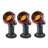 Mr. Heater 3800 BTU Portable Little Buddy Propane Emergency Heater with Push Start Button for Indoor and Outdoor Use, (3 Pack)