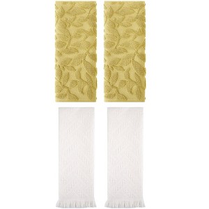 REGALWOVEN 4 Pcs Cotton Bathroom Absorbent Soft Boho Hand Towel - 1 of 4