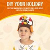 Joyfy Turkey Beanie Hat with Ear Flaps, Thanksgiving Halloween Costume Dress Up Hats, Turkey Hat Photograph Prop Party Favor Supplies for Baby - 4 of 4