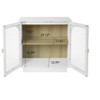 31.1"Storage Cabinet with Acrylic Door for Living Room, Dining Room, Study,White - 3 of 4