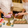 Gold Cake Stand Set,Metal Round Cake Stand Cookie & Dessert Display Tray,Banquet Tower Tray with Handle Perfect for Any Party Celebration(5 Sizes) - 4 of 4