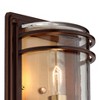 John Timberland Habitat Modern Outdoor Wall Light Fixtures Set of 2 Bronze Brass 11" Clear Glass for Post Exterior Barn Deck House Porch Yard Patio - 3 of 4
