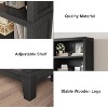 71" Farmhouse Bookcase w/Adjustable Shelves & 31.5" Width, 5 Tier Tall Bookshelf with Wooden Legs, for Living Room Office Library - 3 of 4
