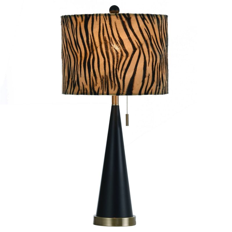 Jack Modern Painted Accent Table Lamp with Fabric Shade Tan - StyleCraft, 3 of 8