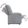 vidaXL Modern Relaxation Recliner in Light Gray Polyester Fabric Material - Comfortable Seat Filled with Sponge & PP Cotton - 3 of 4