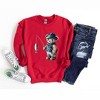 Simply Sage Market Women's Graphic Sweatshirt Teddy Bear Fisherman - 3 of 4