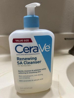 Cerave Sa Face Wash Salicylic Acid Cleanser With Hyaluronic Acid And ...