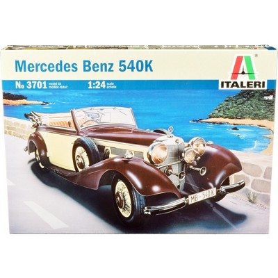 Skill 3 Model Kit Mercedes Benz 540K 1/24 Scale Model by Italeri