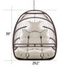NicBex Indoor Outdoor Hammock Egg Chair without Stand,Hanging Chair with Foldable Frame for Patio Bedroom Porch Garden - 3 of 4