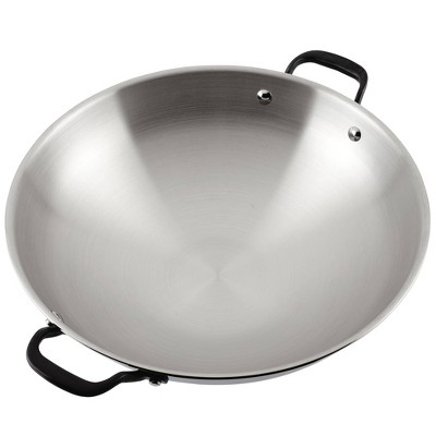 KitchenAid 15-Inch Stainless Steel Induction Wok with Handles