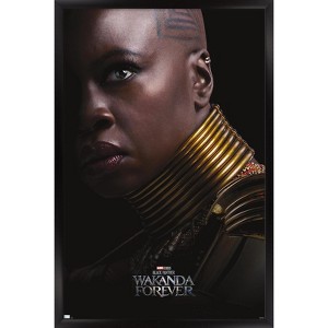Trends International Marvel Black Panther: Wakanda Forever - Okoye One Sheet Framed Wall Poster Prints - 1 of 4