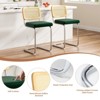 FURNIinspire Dining Chair, Counter Height Bar Stools Set of 2, Bar Chairs and Stools, Armless, Ideal for Kitchen Islands, Green, 18.9"*17.7"*37.4" - 4 of 4