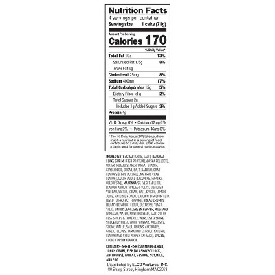 Coast To Coast Kitchen Crab Cake - Frozen - 10oz