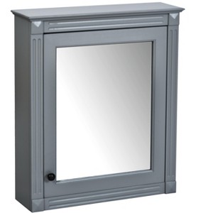 Racxily 24x27" Wall Mounted Bathroom Cabinet with Mirror, Adjustable Shelf Over Toilet Storage - 1 of 4