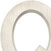 HomeRoots 16" Distressed White Wash Wooden Initial Letter Q Sculpture - 4 of 4
