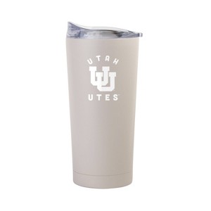 NCAA Utah Utes Sand Powder Coat Tumbler - 20oz: Insulated Stainless Steel Drinkware - 1 of 3