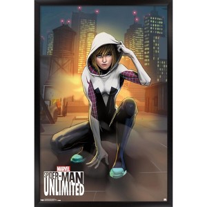 Trends International Marvel Comics Video Game-Spiderman-Gwen Framed Wall Poster Prints - 1 of 4