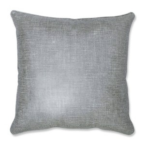 Alchemy Linen Platinum Oversize Square Floor Pillow Silver - Pillow Perfect