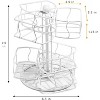 Sorbus 2 Tier Tea Bag Organizer Lazy Susan - Storage Solution Teas Bags, Accessories - Holds Up to 60 Large Tea Bags - 2 of 4
