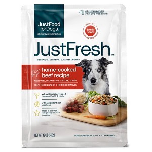 JustFoodForDogs Home Cooked Beef Flavor Wet Dog Food - 12oz - 1 of 4