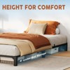 Platform Bed Frame, Heavy-Duty Metal Frame with Steel Slats, 800 lbs Capacity & Under-Bed Storage - 3 of 4