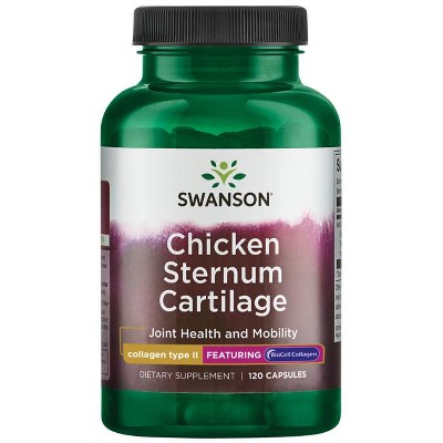 Swanson Chicken Sternum Cartilage - Collagen Type Ii 500 mg 120 Caps.
