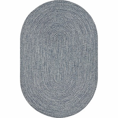 Hauteloom Blue Braided Faux Jute Rug