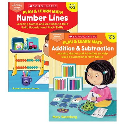 Scholastic Play & Learn Math Reproducible Workbooks, Grade 2-4 Bundle