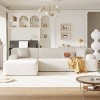 Modern 3-Seat Modular Sectional Sofa with Moveable Chaise Lounge, Oversized Deep Seat Couch for Living Room or Bedroom-The Pop Home - 2 of 4